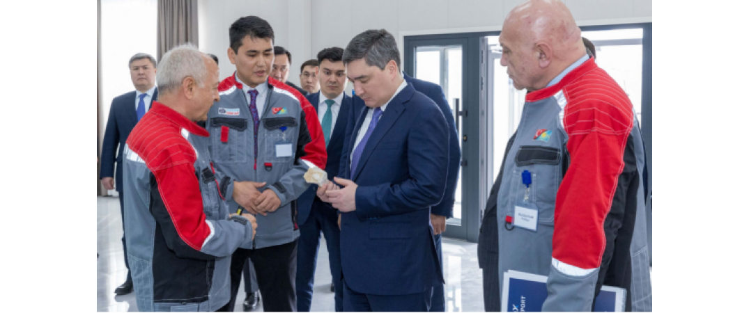 Başbakan Bektenov, Jambıl eyaletinde Yıldırım Holding’in şantiyesini gezdi
