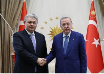 Cumhurbaşkanı Erdoğan Kazakistan Dışişleri Bakanı Köşerbayev’i Kabul Etti