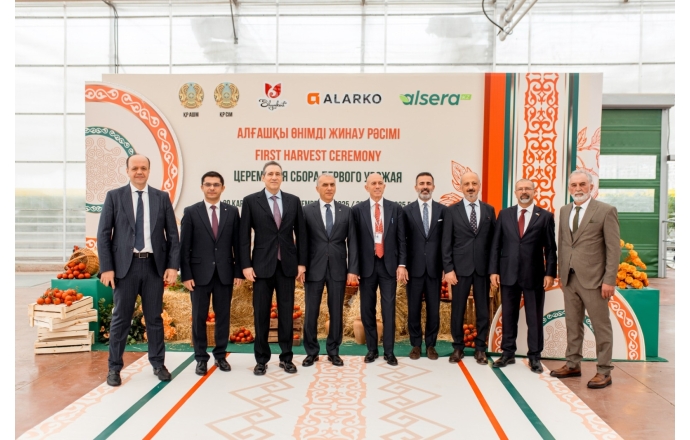 Alarko Holding şirketlerinden Alsera KZ LLP’nin Kasım ayında gerçekleştirilen sera açılışı